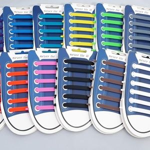Silicon no tie shoe laces